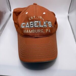 Cabela's Baseball Cap Hamburg PA EST 1961‎ Orange Adjustable Men's Hat